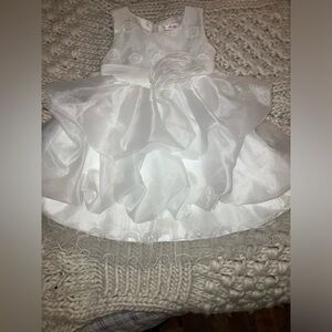 Elegant White Kids Dress